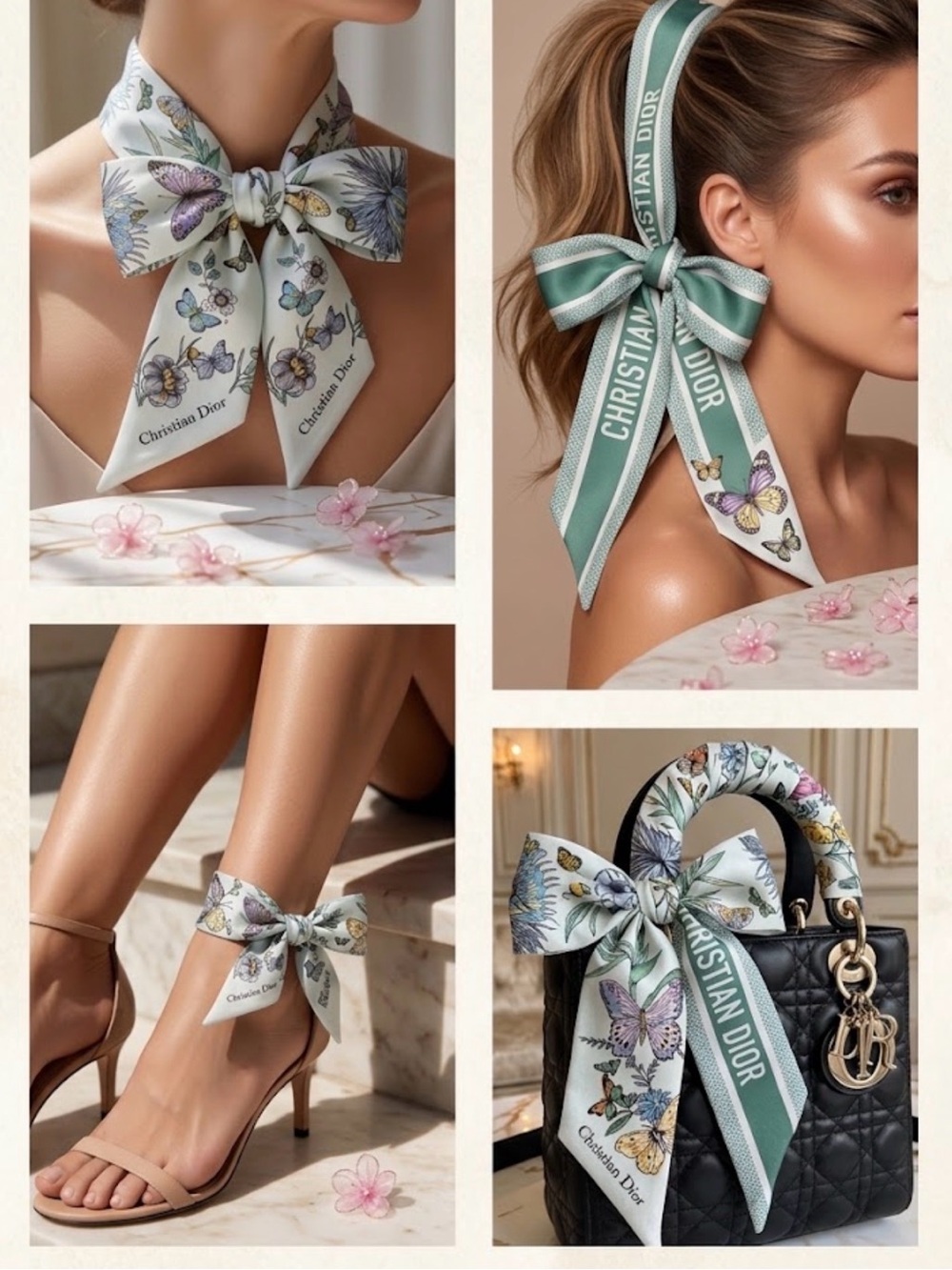 Dior mitzah scarf 100% silk new with tag no box,no bag
